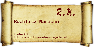 Rochlitz Mariann névjegykártya